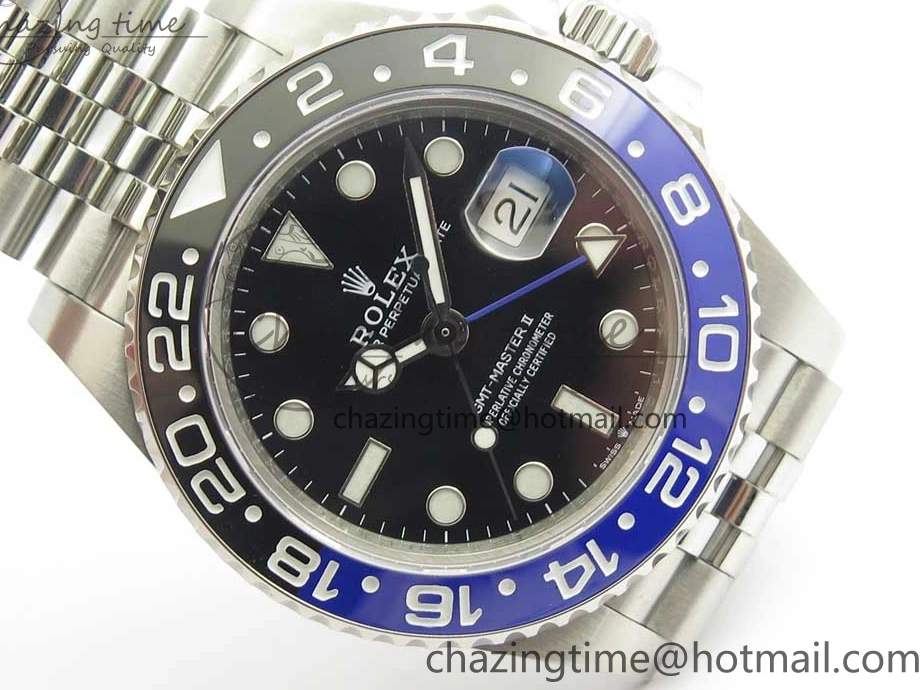 MiroTime 0227 GMT-Master II 126710 BPF BLNR Black Blue Ceramic Maker Best Edition on SS Jubilee Bracelet A BestValue 3287